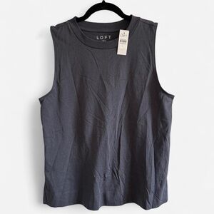 NWT LOFT Women's Gray Sleeveless Top